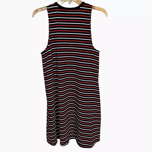 Madewell Highpoint Red, White, Blue Franklin Stripe Tank Dress Swing Trapeze M - Picture 5 of 8